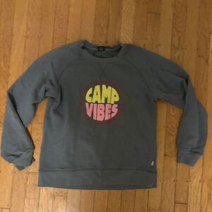 Poler Women's Grey and Blue Sweatshirt